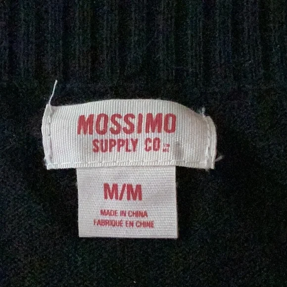 BLACK  COTTON Cardigan NPLC MOSSIMO SUPPLY CO Size M/L - Picture 2 of 16